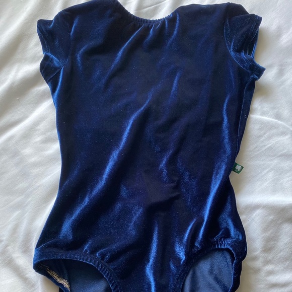 luckyleo Other - SOLD navy blue velvet cap sleeve “beau” luckyleo